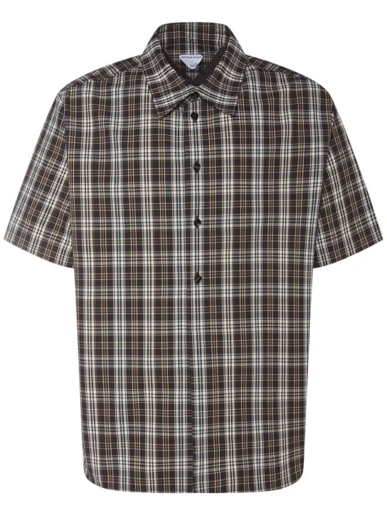Bottega Veneta   Checked cotton shirt 