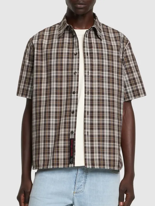 Bottega Veneta   Checked cotton shirt 