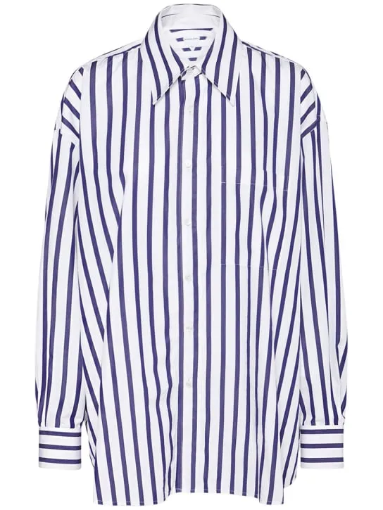 Bottega Veneta   Wide stripe cotton shirt 