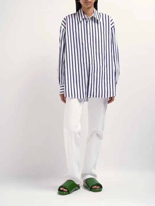 Bottega Veneta   Wide stripe cotton shirt 