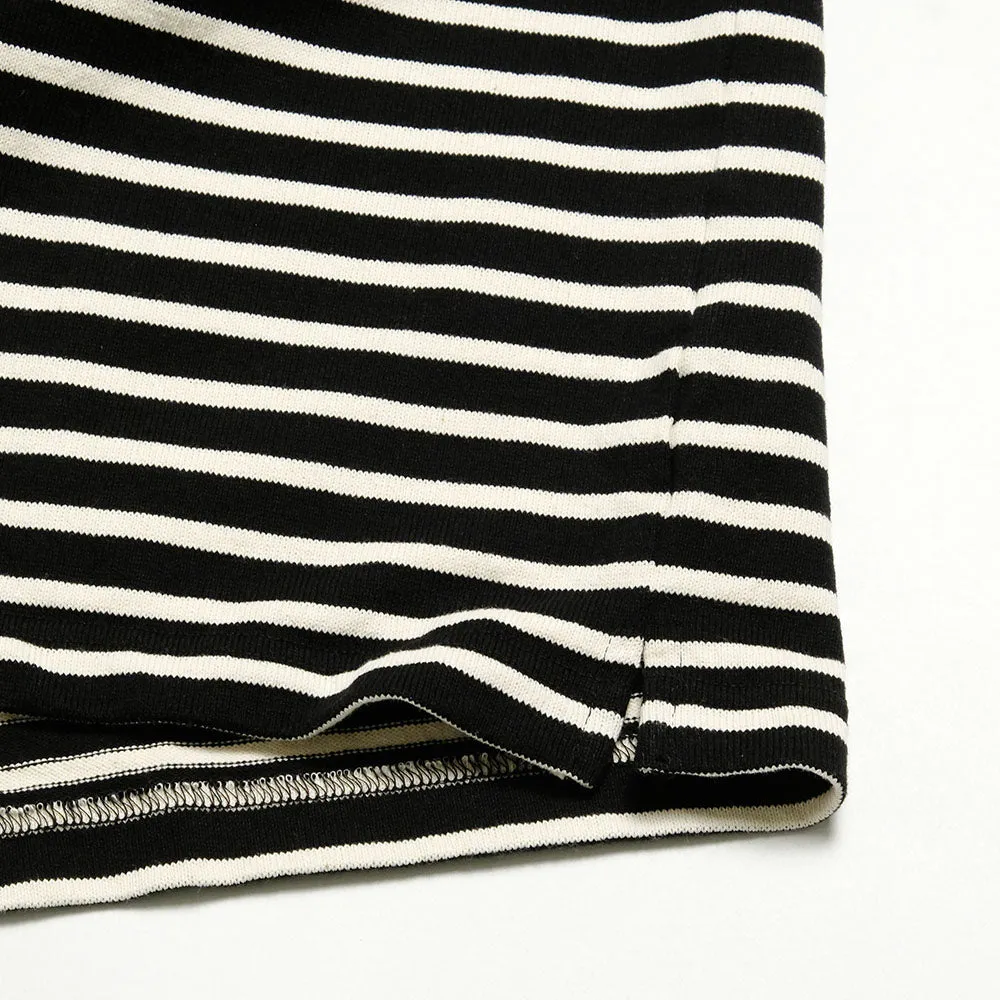 BURGUS PLUS - S/S Shawl Collar Border Polo Shirt - HBP-011BD