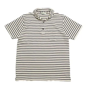 BURGUS PLUS - S/S Shawl Collar Border Polo Shirt - HBP-011BD