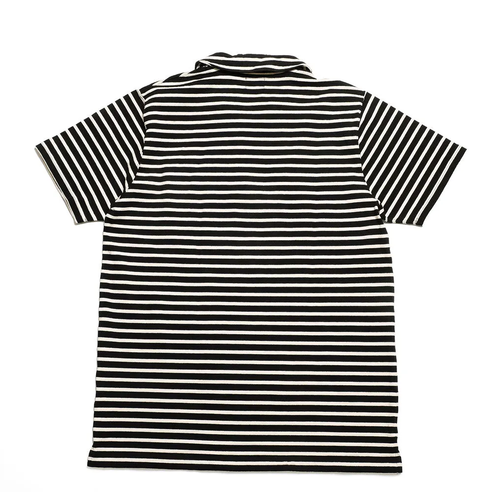 BURGUS PLUS - S/S Shawl Collar Border Polo Shirt - HBP-011BD