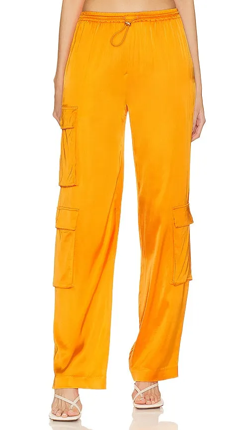 Camila Coelho Barton Cargo Pant in Orange