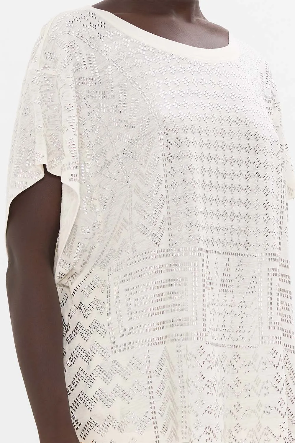CAMILLA VALLEY OF THE QUEENS T-SHIRT WITH DROPPED ARMHOLE
