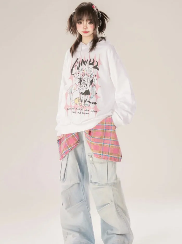 Cargo Denim Blue  Pants Light