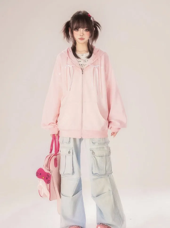 Cargo Denim Blue  Pants Light