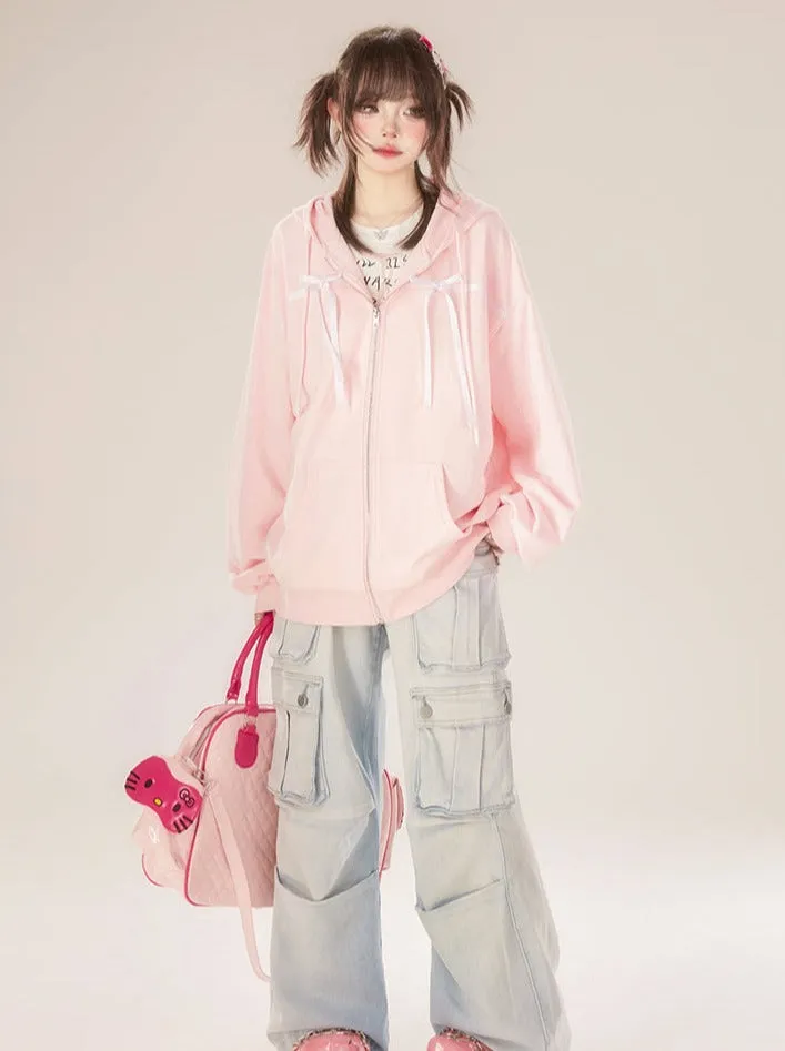 Cargo Denim Blue  Pants Light