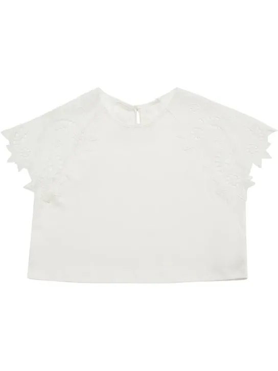 Chloé   Embroidered cotton t-shirt 