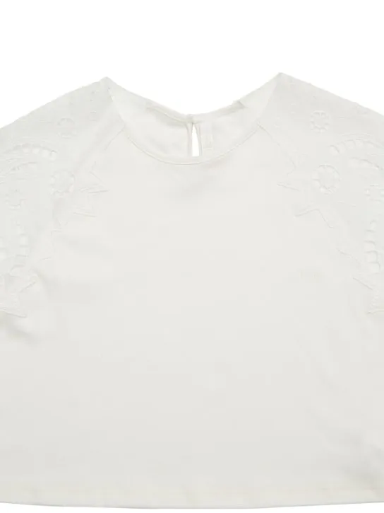 Chloé   Embroidered cotton t-shirt 