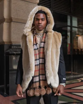 Corseni Fur Coat in Lamb Brown