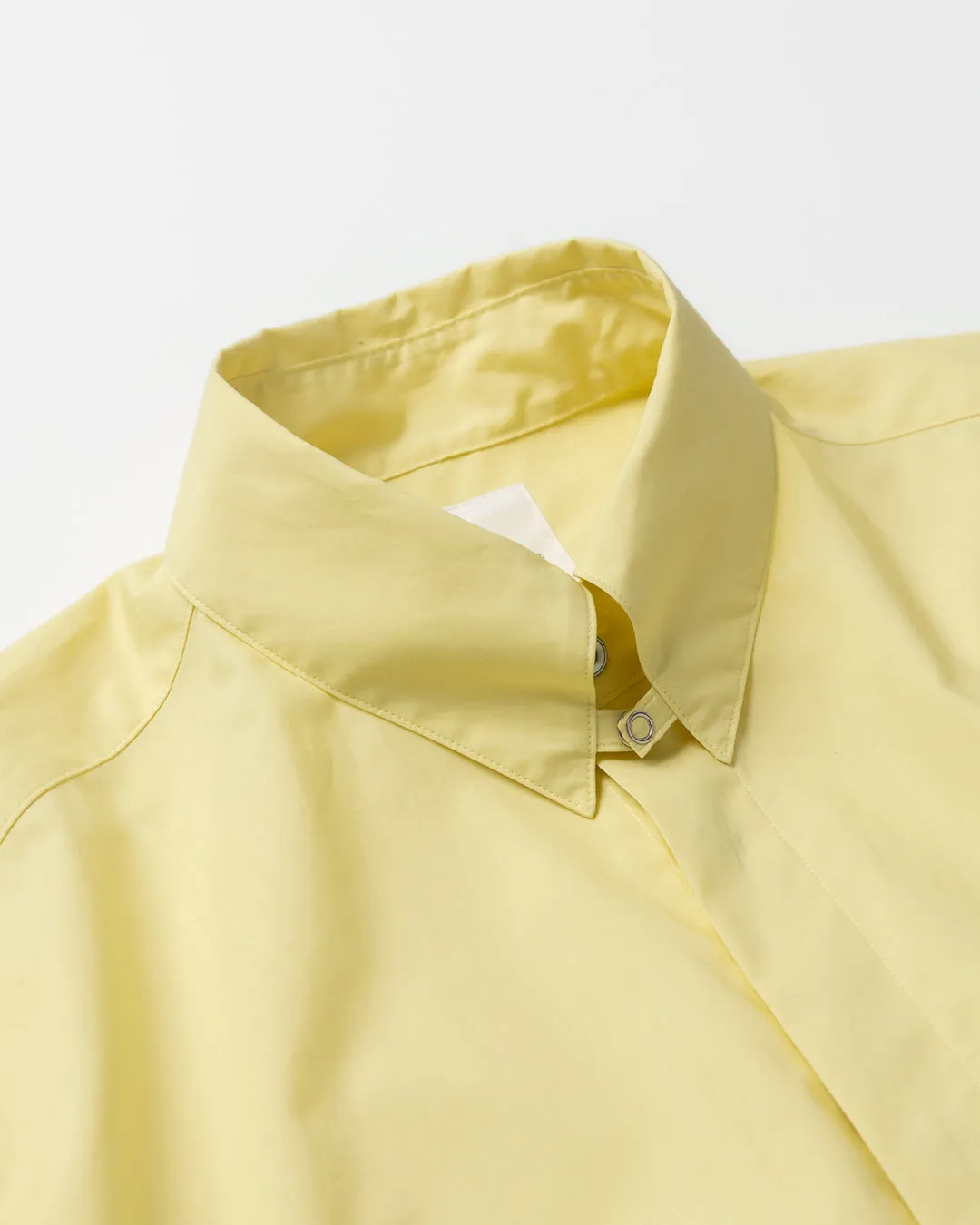 COTTON TAB COLLAR SHIRT .08【YELLOW】