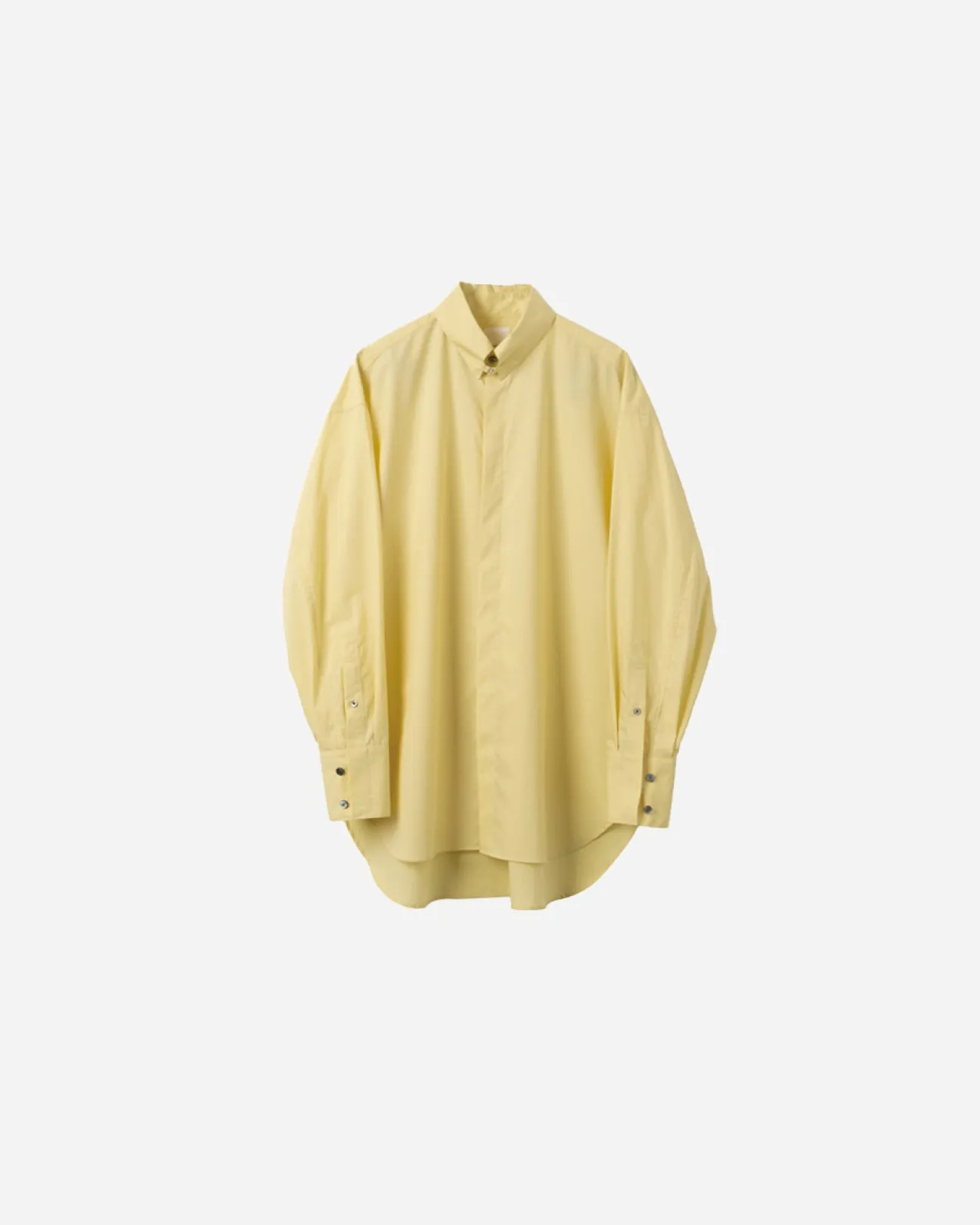 COTTON TAB COLLAR SHIRT .08【YELLOW】