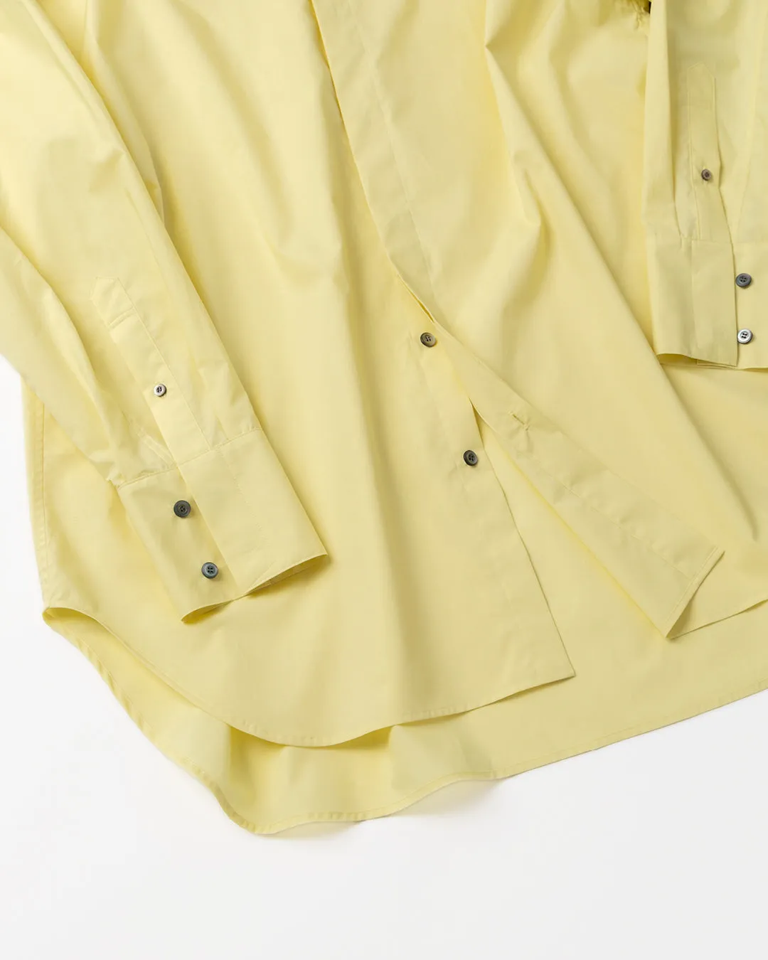 COTTON TAB COLLAR SHIRT .08【YELLOW】