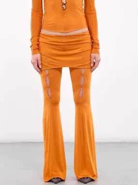 Cut-Out Skirt Trousers (WV06R-ORANGE)