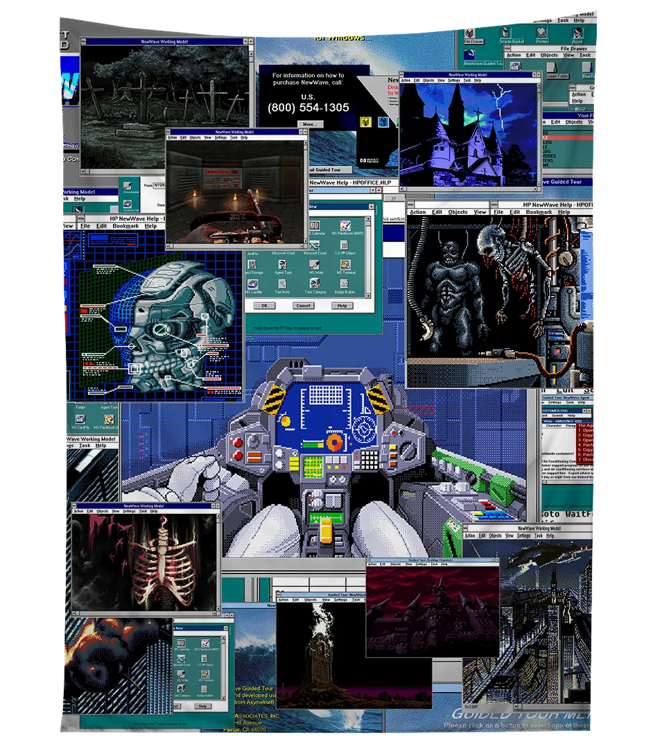 Cyberdemon Tapestry