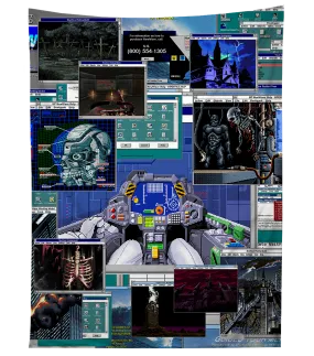 Cyberdemon Tapestry