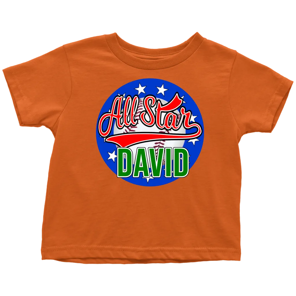 DAVID ALL STAR TODDLER T-SHIRT FOR DAVID