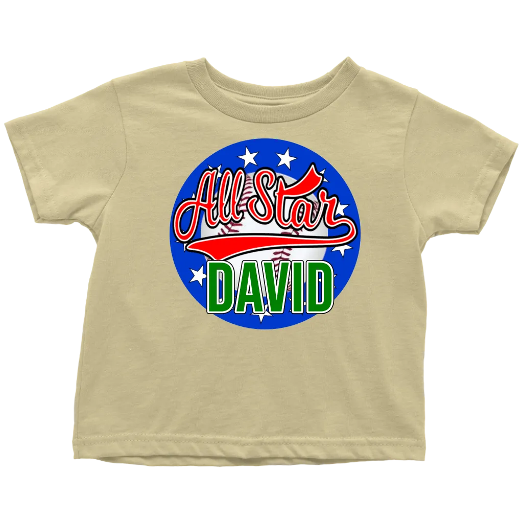DAVID ALL STAR TODDLER T-SHIRT FOR DAVID