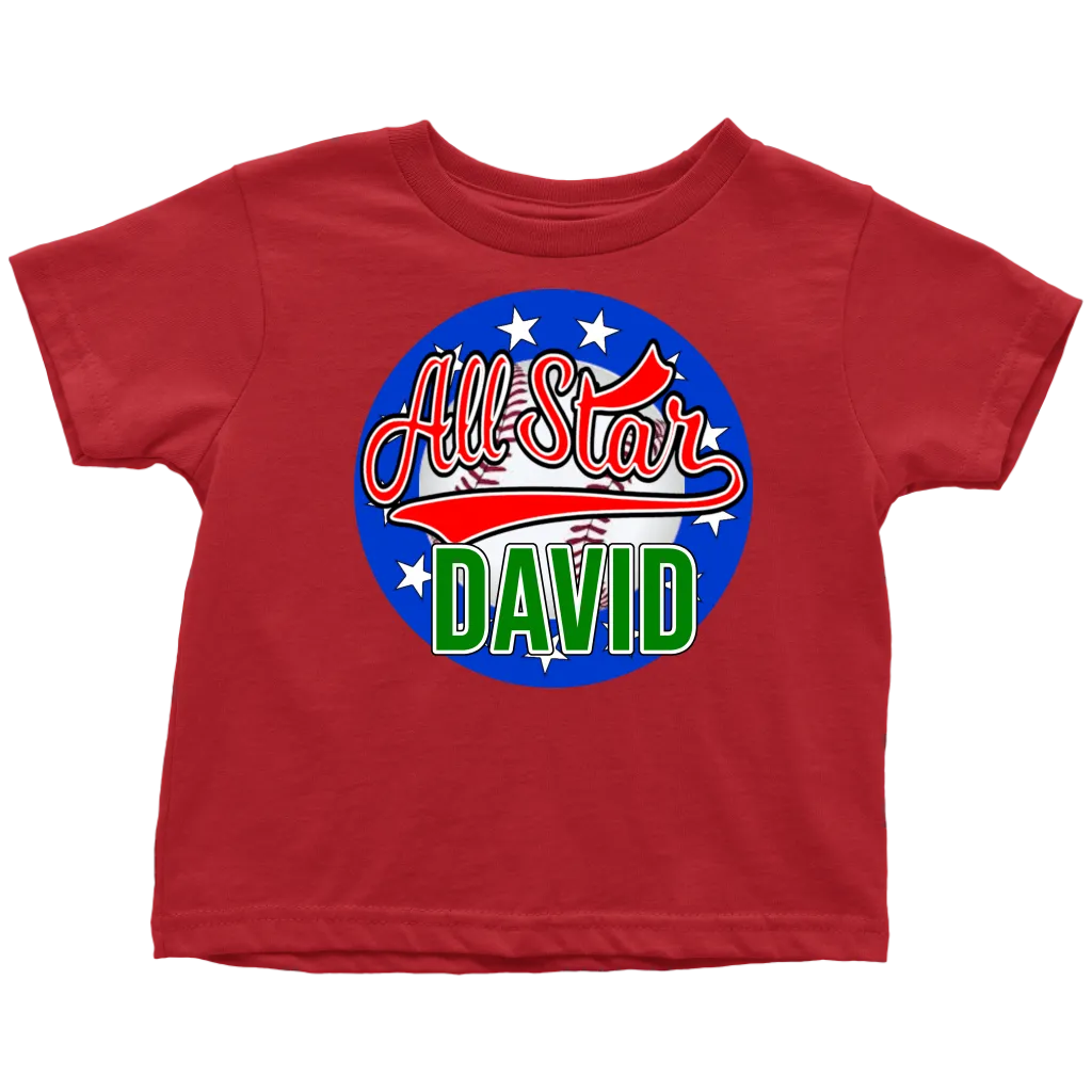 DAVID ALL STAR TODDLER T-SHIRT FOR DAVID