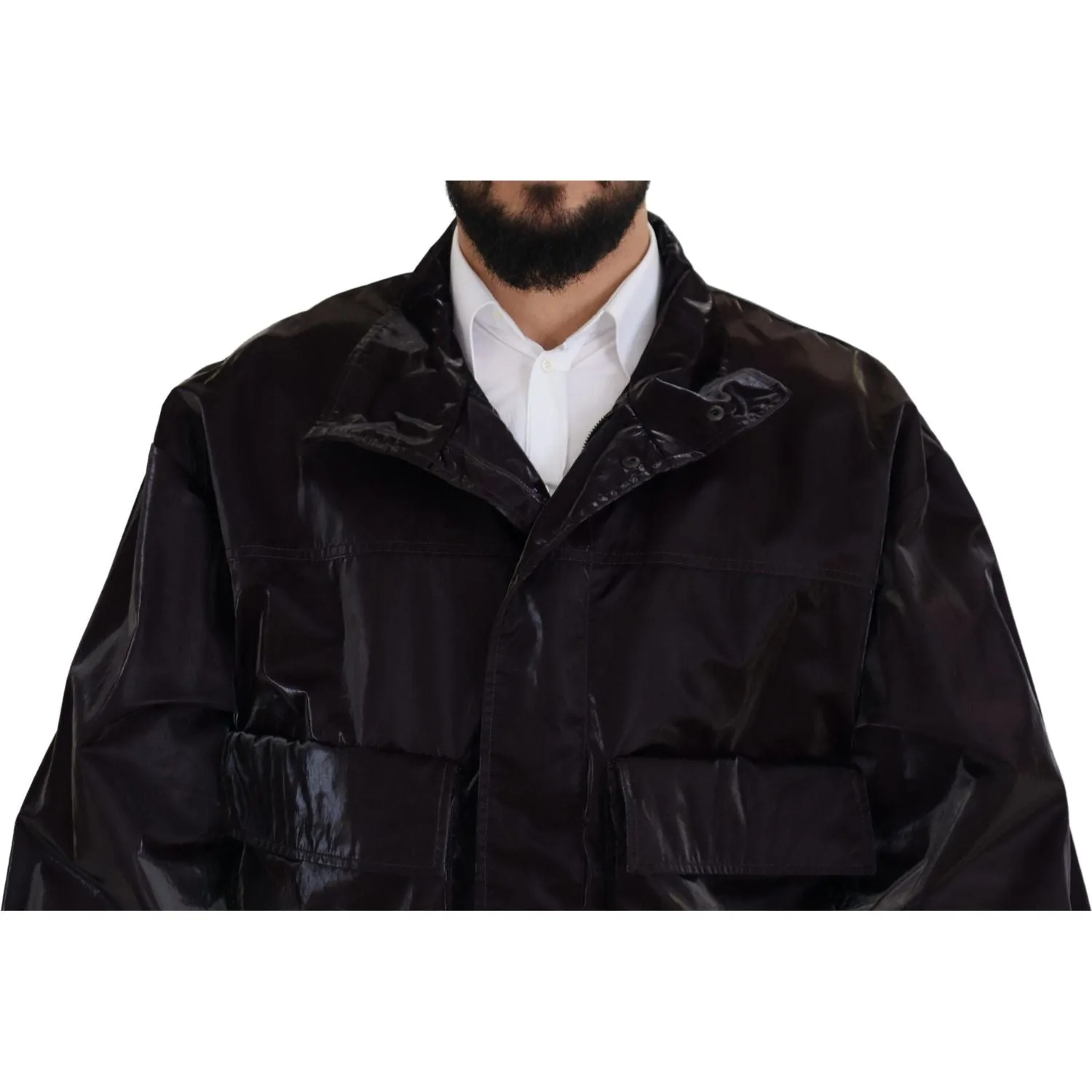 Dolce & Gabbana Elegant Bordeaux Collared Jacket