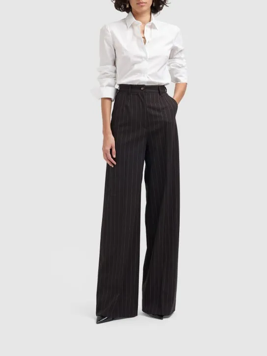 Dolce&amp;Gabbana   Cotton poplin classic fit shirt 