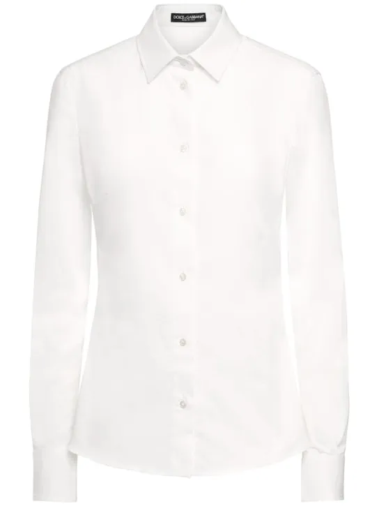 Dolce&amp;Gabbana   Cotton poplin classic fit shirt 