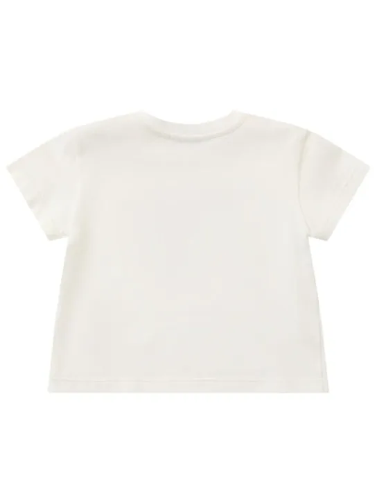 Dolce&amp;Gabbana   Embroidered cotton jersey t-shirt 