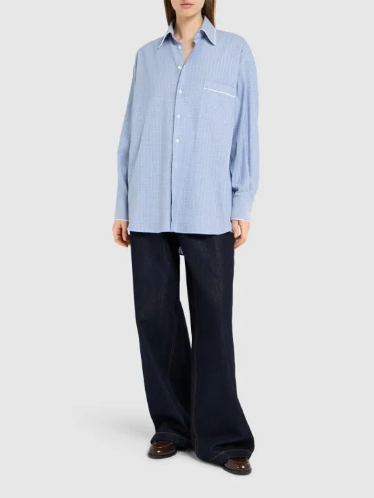 Etro   Striped cotton poplin shirt 