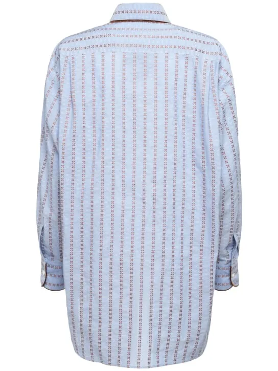 Etro   Striped cotton poplin shirt 