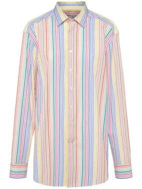 Etro   Striped poplin shirt 