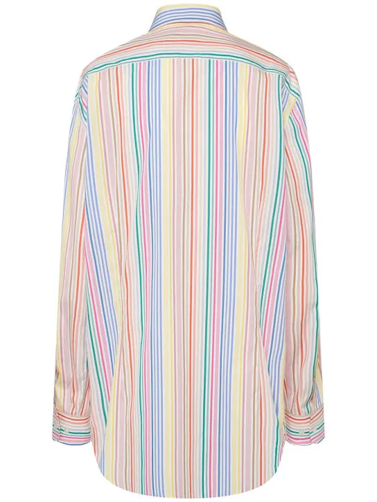 Etro   Striped poplin shirt 