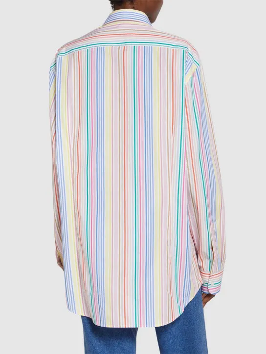 Etro   Striped poplin shirt 