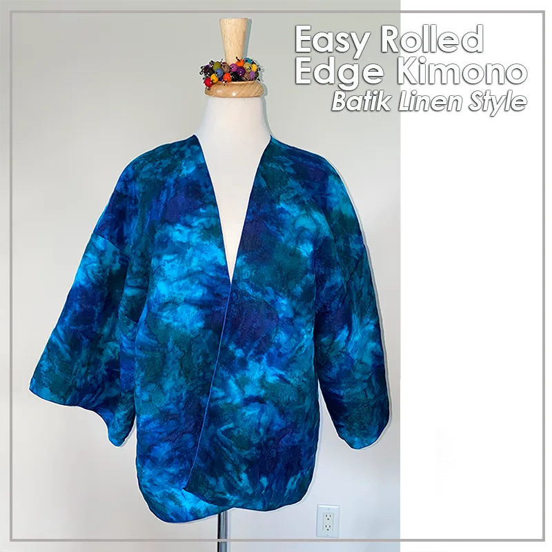 Fashion Duo - Easy Rolled Edge Kimono - Linen