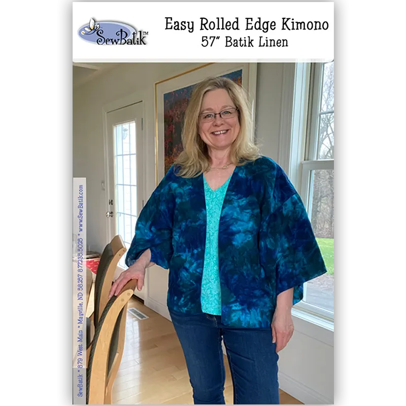 Fashion Duo - Easy Rolled Edge Kimono - Linen