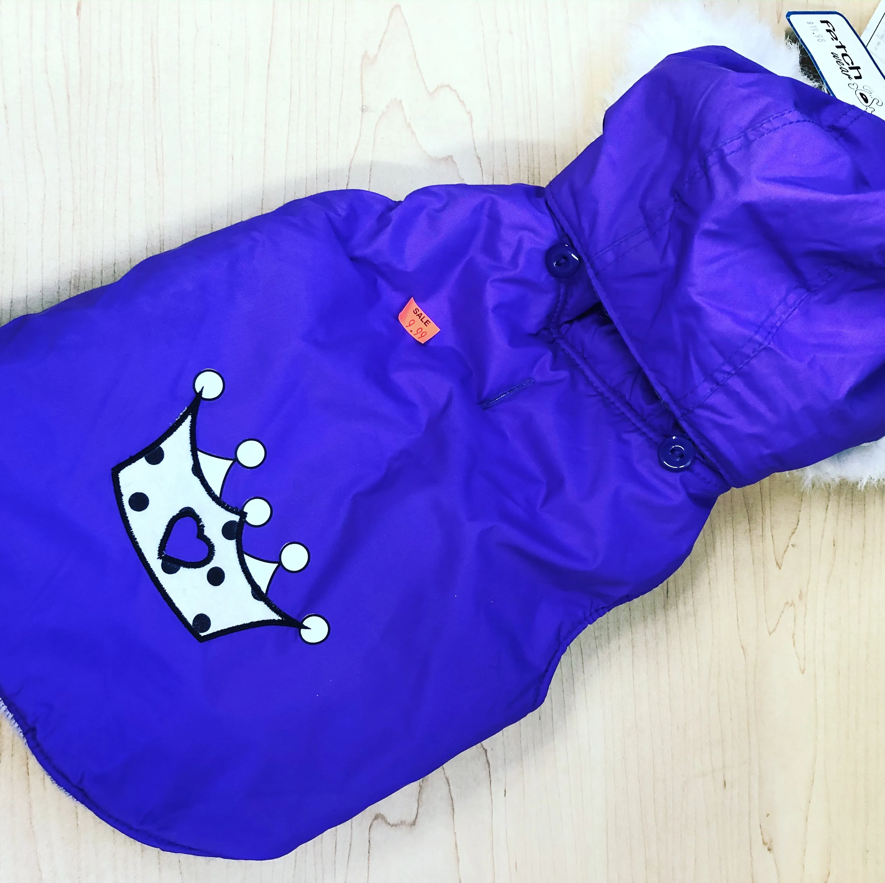 Fetchwear Purple Crown Coat SALE $5