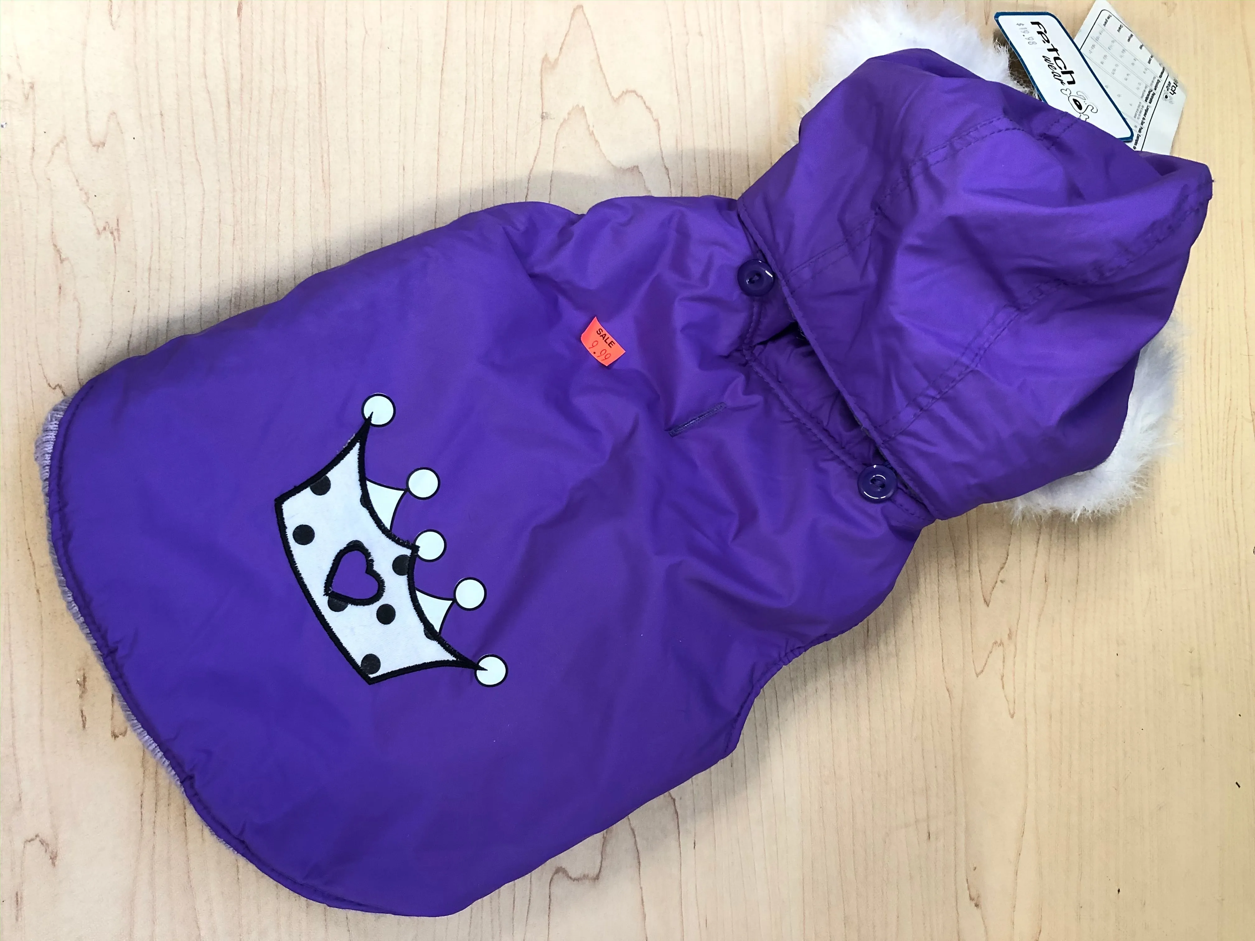 Fetchwear Purple Crown Coat SALE $5