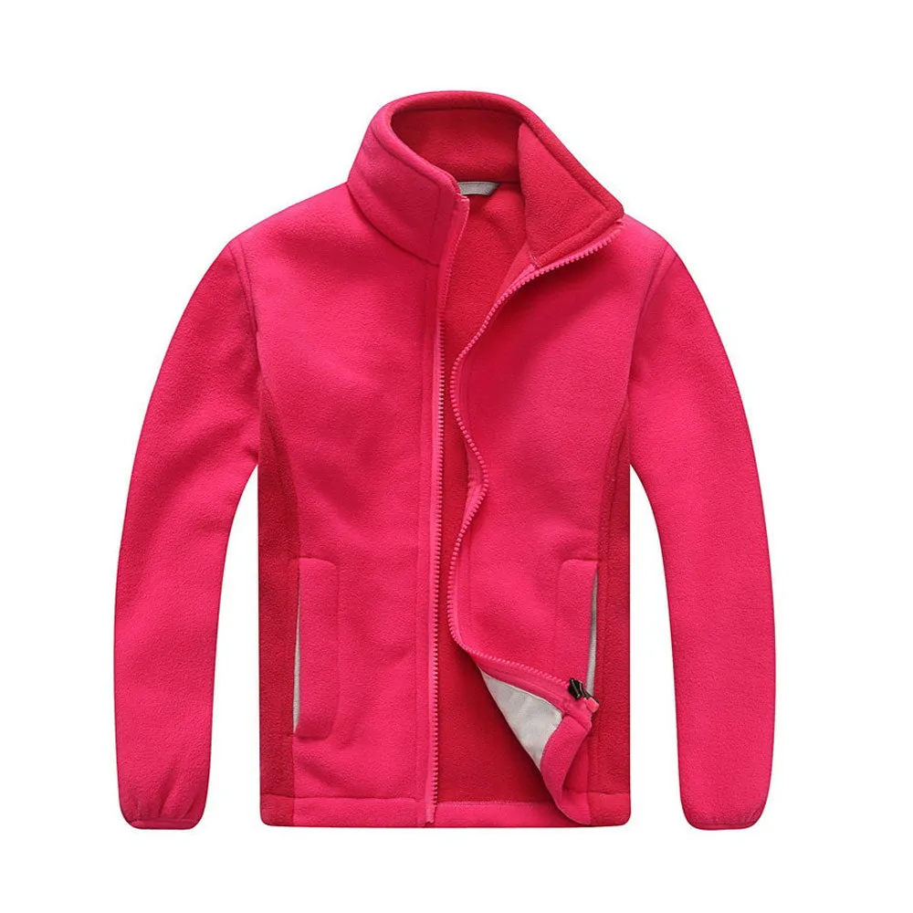 Full Zip 2 Tone Thermal Fleece Jacket