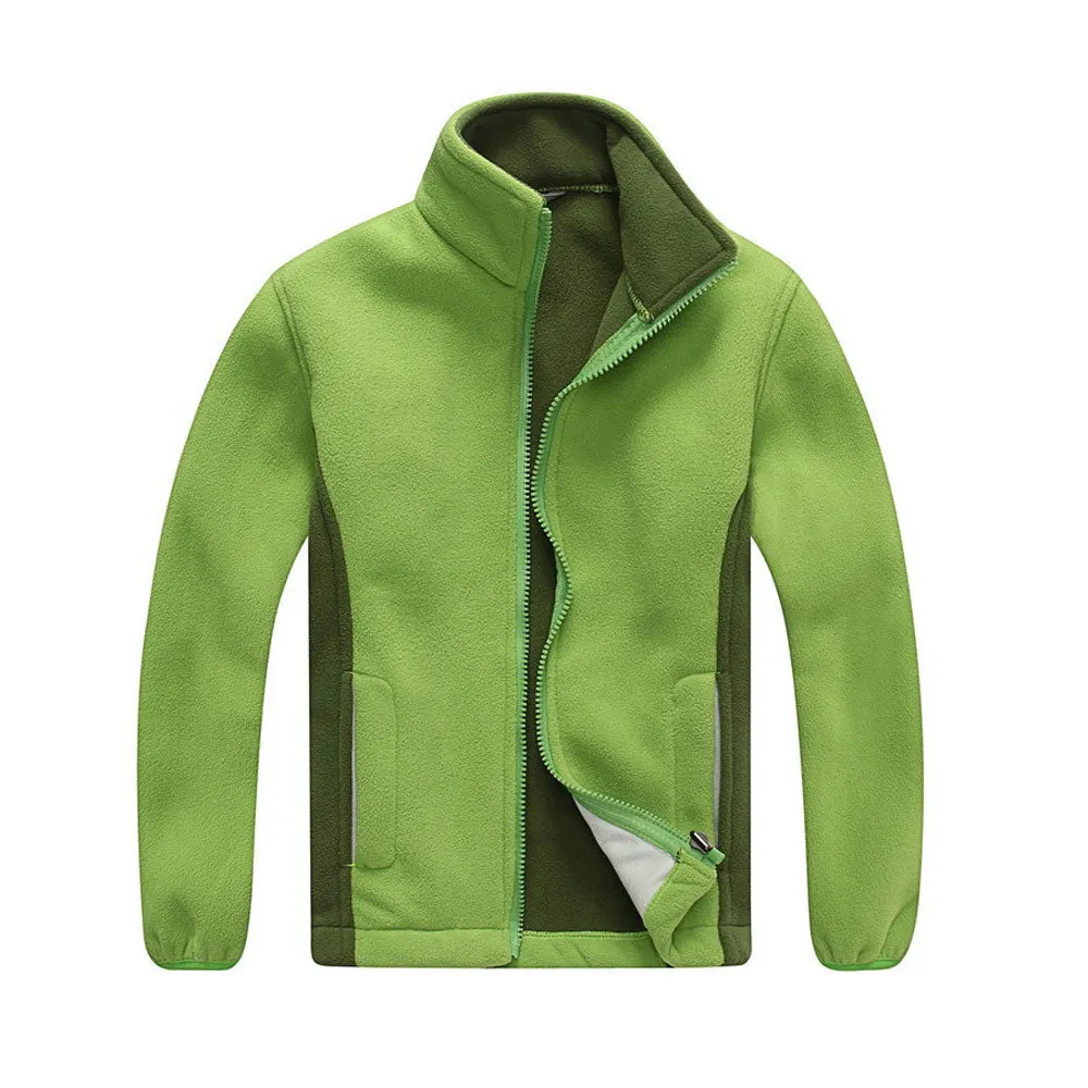 Full Zip 2 Tone Thermal Fleece Jacket