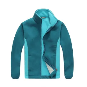 Full Zip 2 Tone Thermal Fleece Jacket