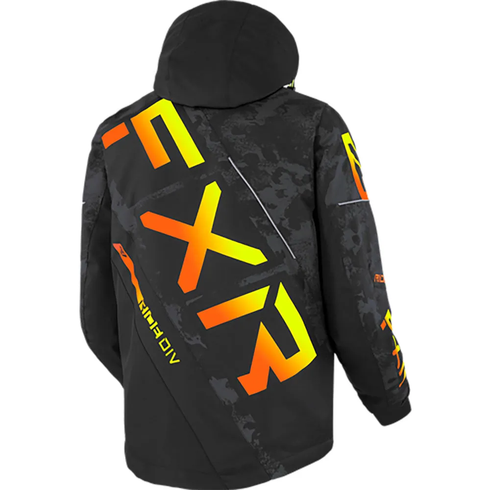 FXR CX Snowmobile Jacket Black Camo/Inferno