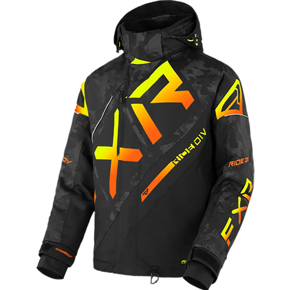 FXR CX Snowmobile Jacket Black Camo/Inferno