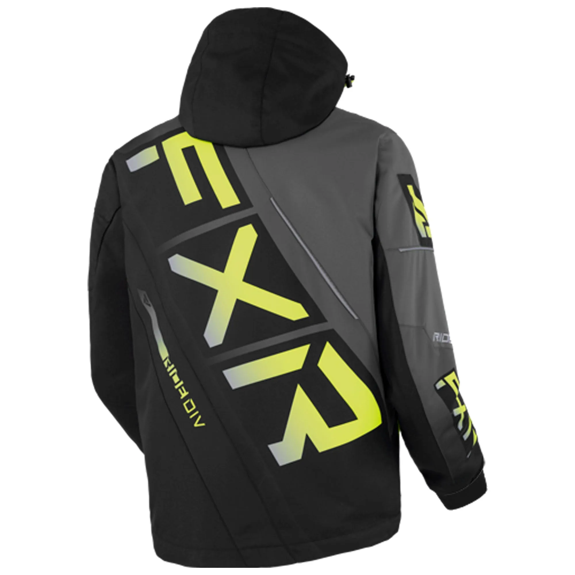 FXR CX Snowmobile Jacket Black/Charcoal/HiVis Fade