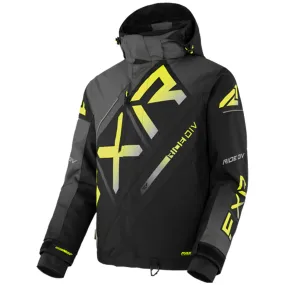 FXR CX Snowmobile Jacket Black/Charcoal/HiVis Fade