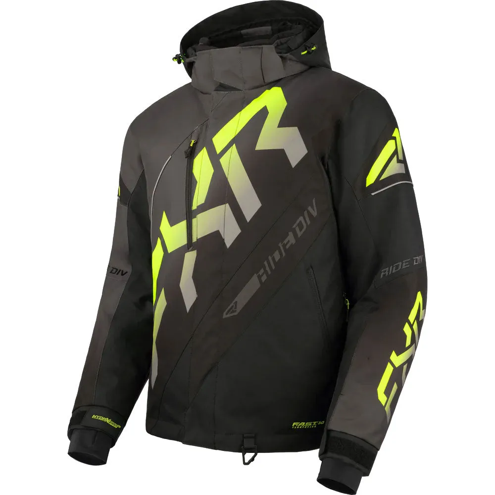 FXR CX Snowmobile Jacket Black/Char/Hi-Vis