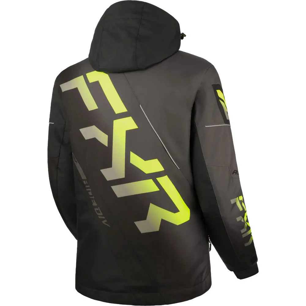FXR CX Snowmobile Jacket Black/Char/Hi-Vis