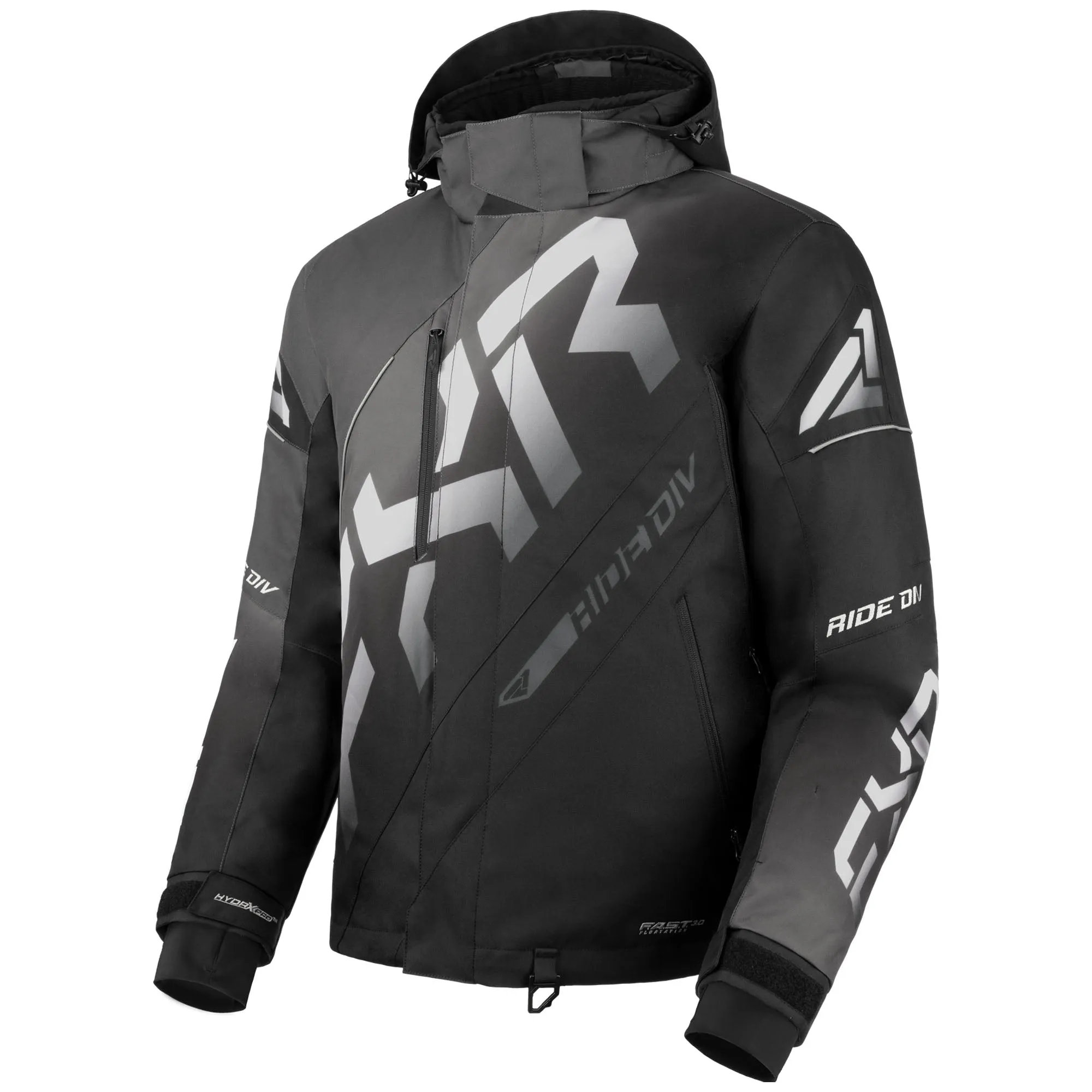 FXR CX Snowmobile Jacket Black/Char/White