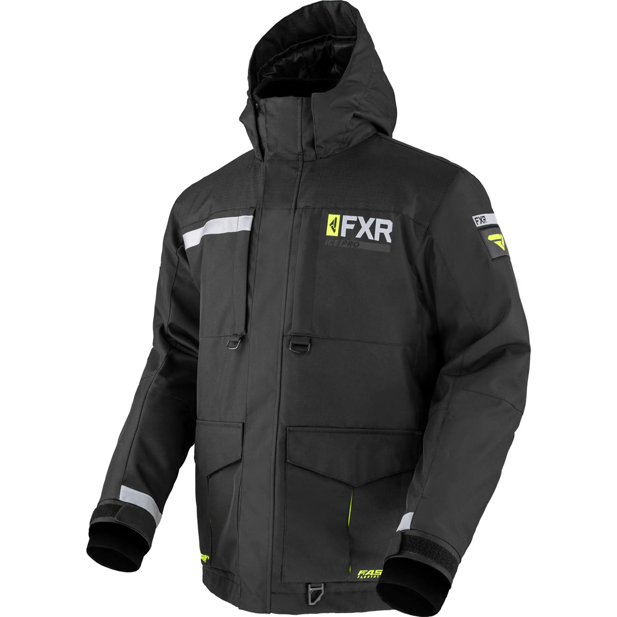 FXR  Excursion Ice Pro Snowmobile Jacket Insulated Snowproof Winter Black Hi-Vis
