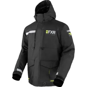 FXR  Excursion Ice Pro Snowmobile Jacket Insulated Snowproof Winter Black Hi-Vis