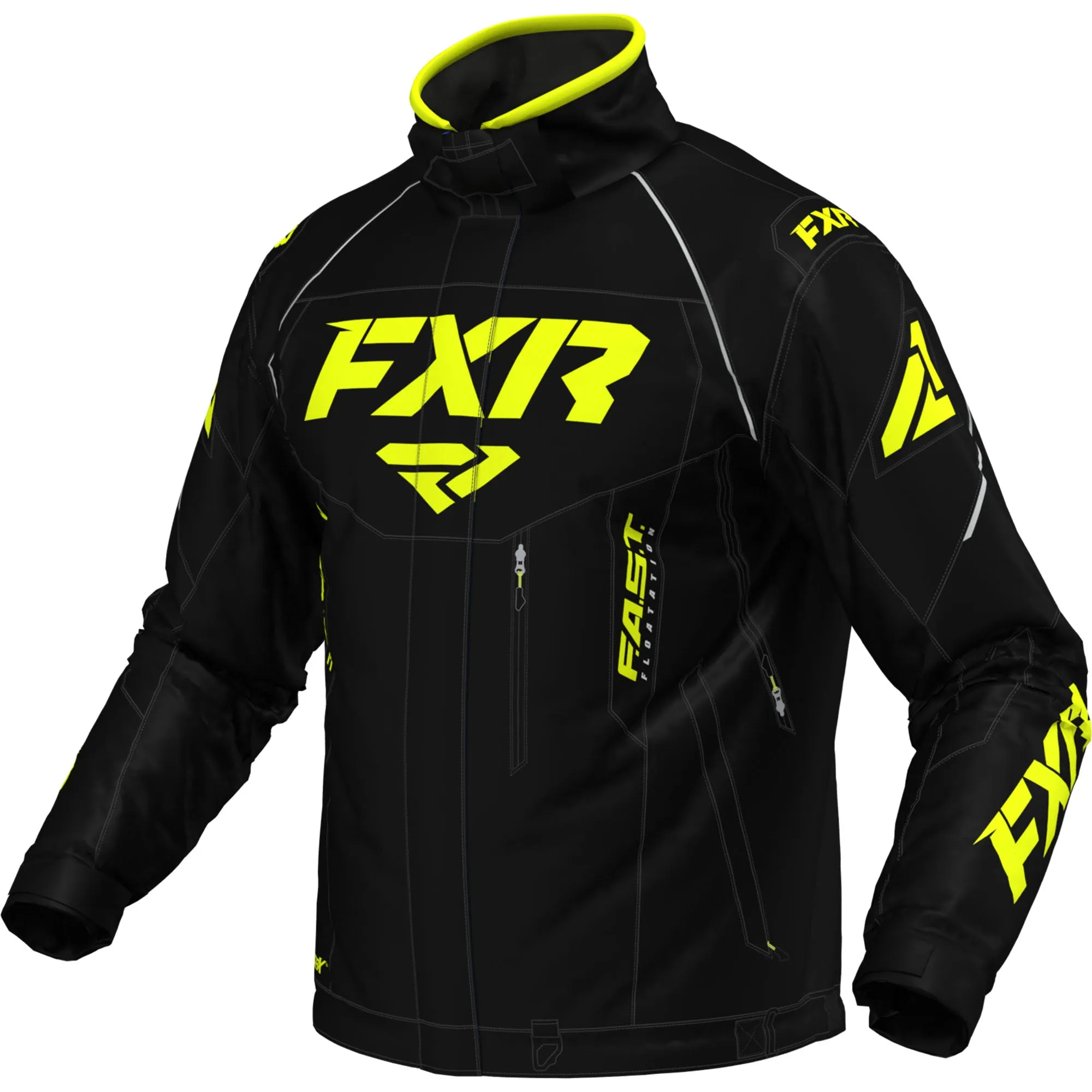 FXR Octane Snowmobile Jacket Black/Hi-Vis